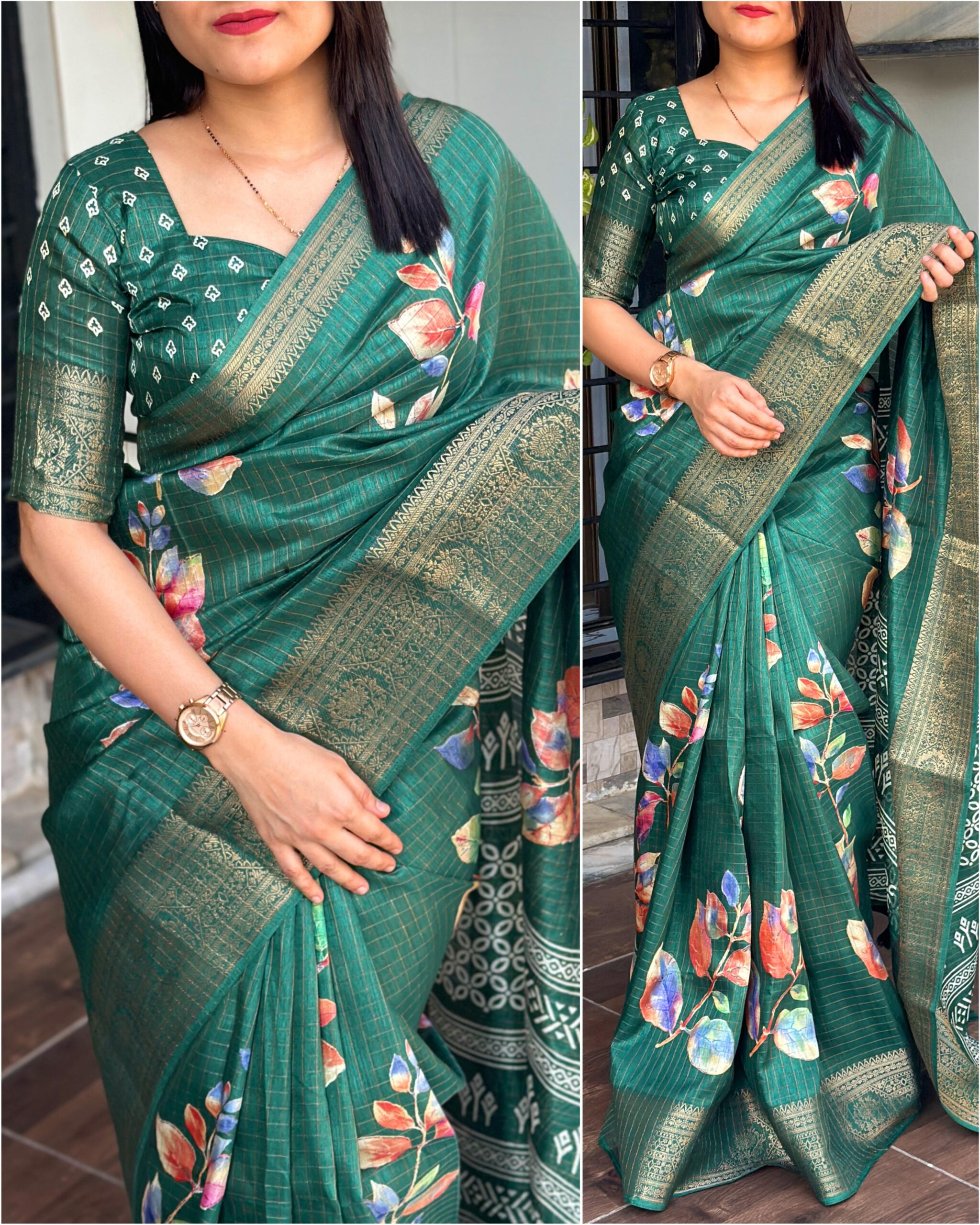 cotton silk saree