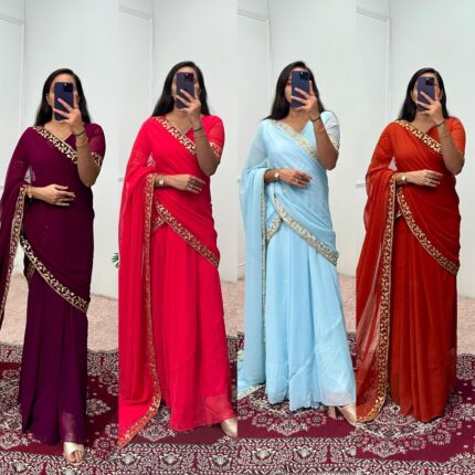 Gown saree for women