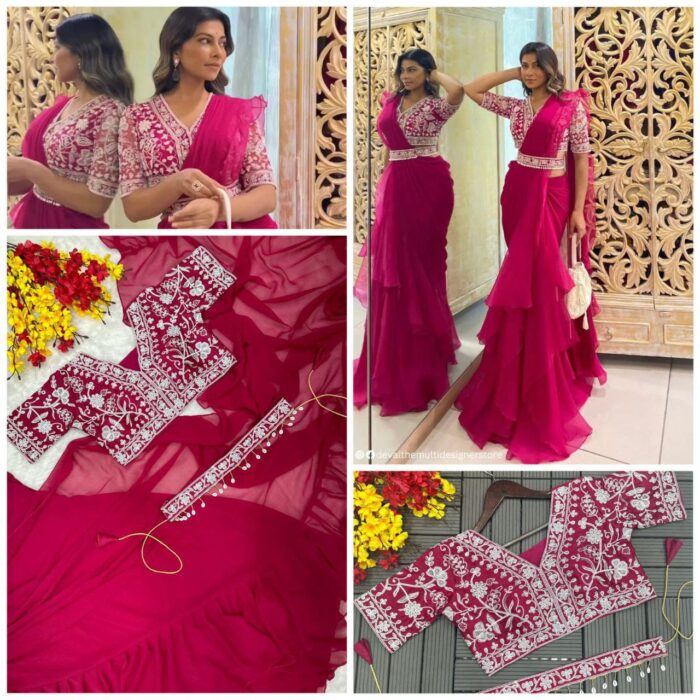 PARTY WEAR LAHENGA SAREE