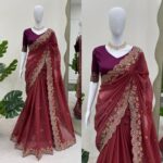 satin silk saree