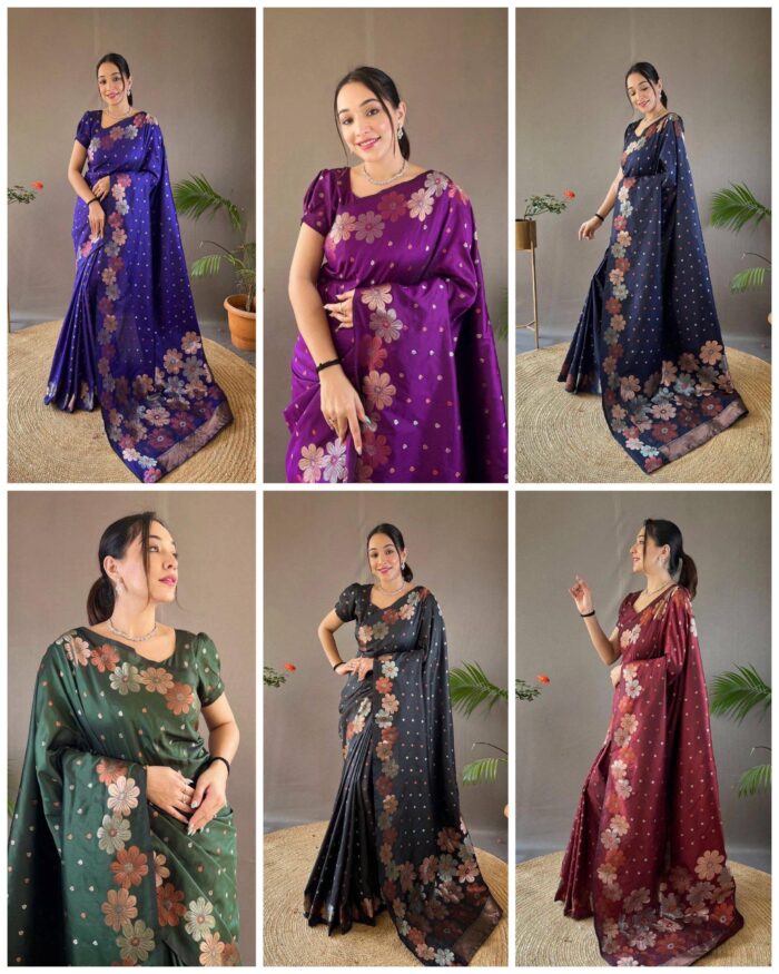 Soft silk saree for women