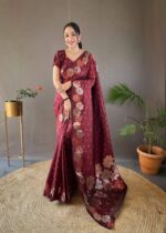 Soft silk saree for women