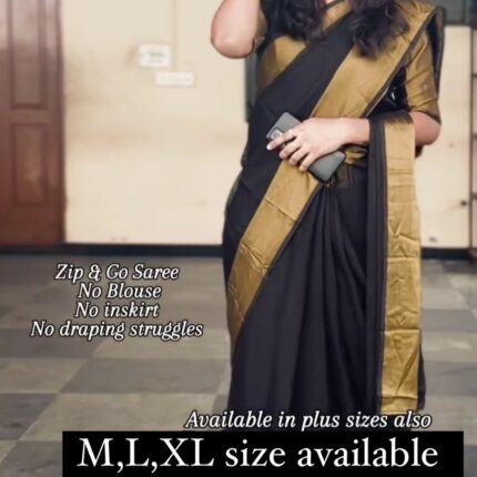 black saree for women