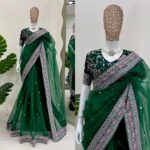 Organza silk saree