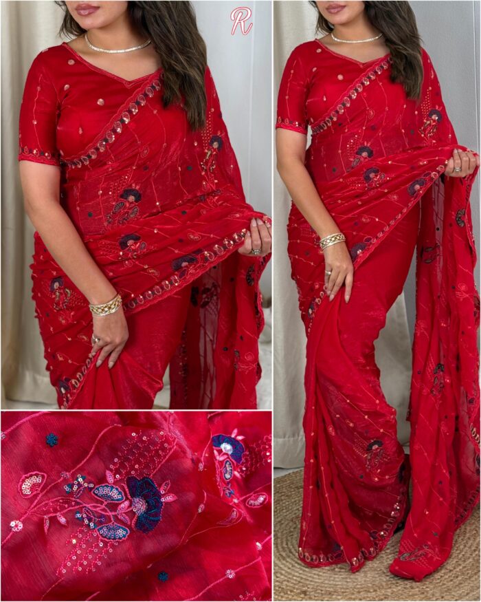 chiffon saree