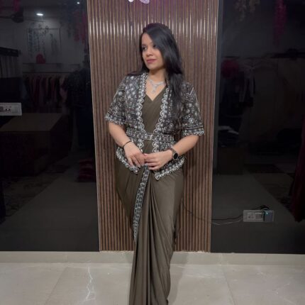 saree wait jacket