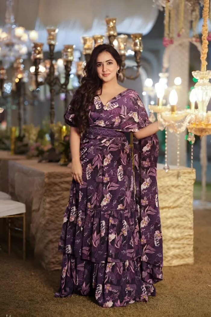 Ruffle Saree