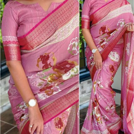 Delta moss saree