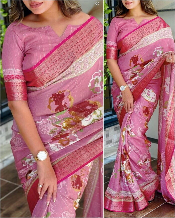 Delta moss saree