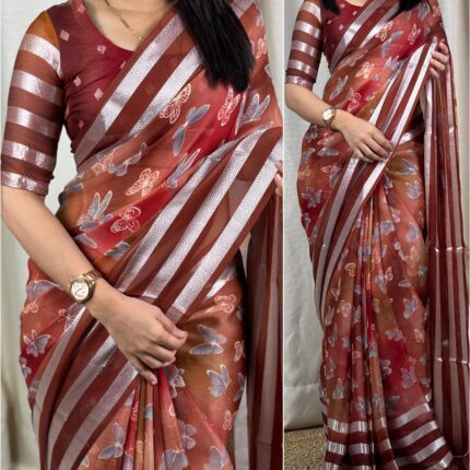 Chiffon saree for women