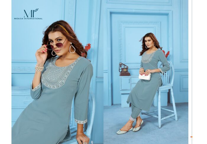 Rinkal Cotton Kurti Pant Set