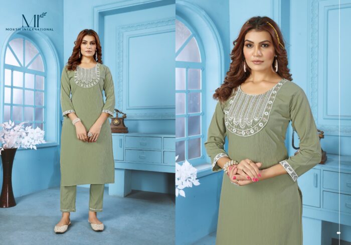 Rinkal Cotton Kurti Pant Set