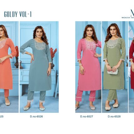 Rinkal Cotton Kurti Pant Set