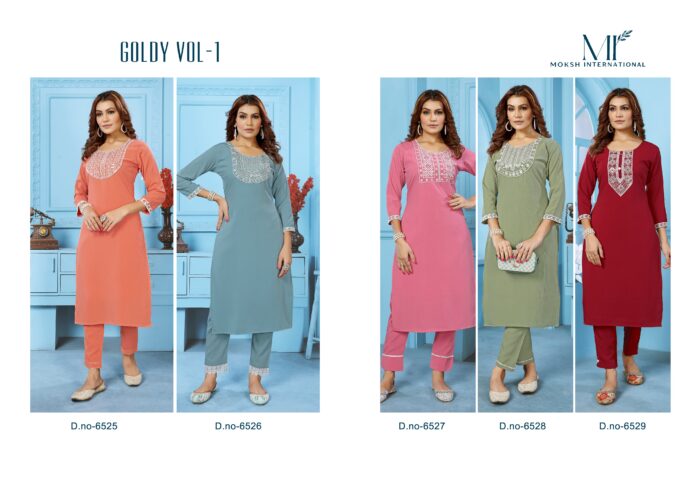 Rinkal Cotton Kurti Pant Set