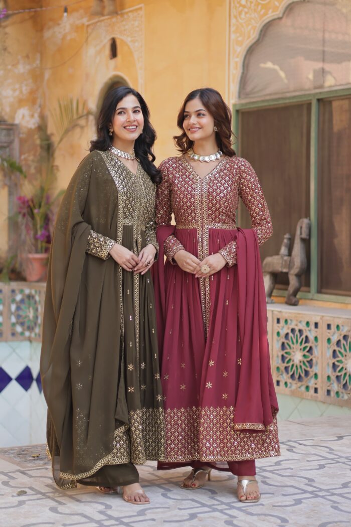 Kurti pant and dupatta set