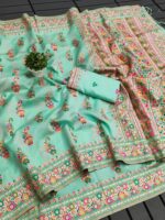 Pashmina silk saree