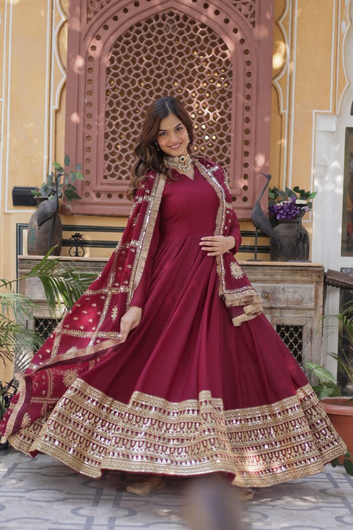 Gown with Dupatta