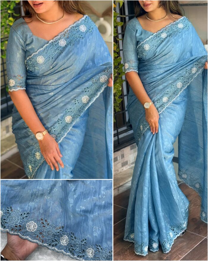 Tusser cotton saree