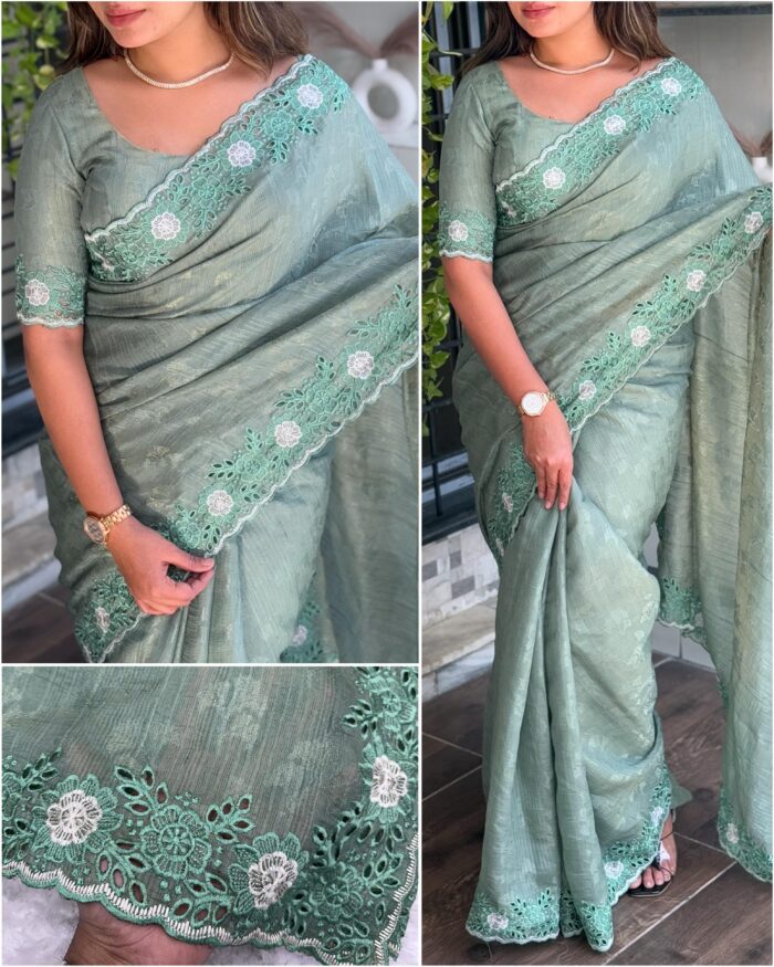 Tusser cotton saree