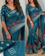 Muslin cotton saree