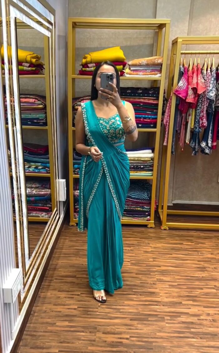 ready to wear lehenga-saree