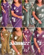 Crystal silk saree