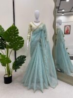 Twill Net Saree