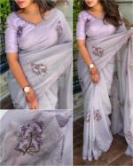 organza saree