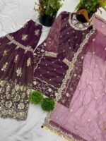 Twill Net Set with Dupatta