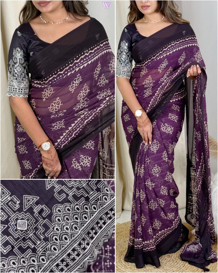 georgette saree