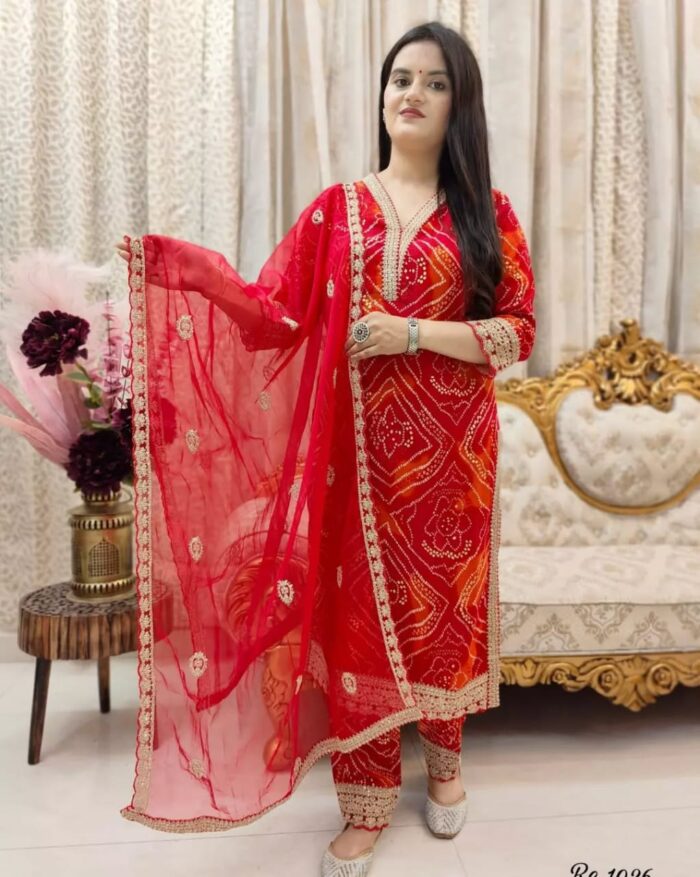 Cotton Suit Set with Dupatta