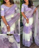 organza saree for women