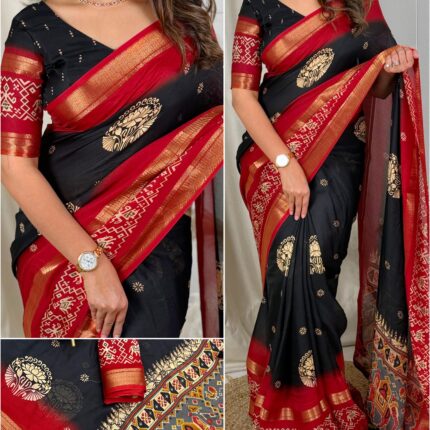 Dull moss saree