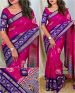 Dull moss saree